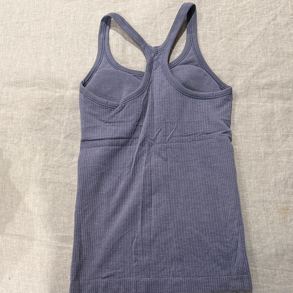 Ebb to Street Ribbed Racerback Tank Top in purple - Picture 2 of 4